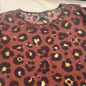 SHEIN Rust Brown Leopard Print dress